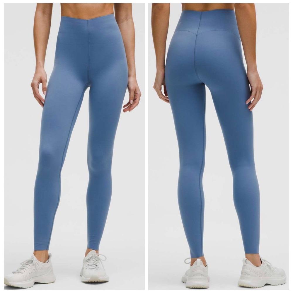 Lululemon Glow Up Super High Rise Tight 28 Washed Blue WBLE Size 6 NEW